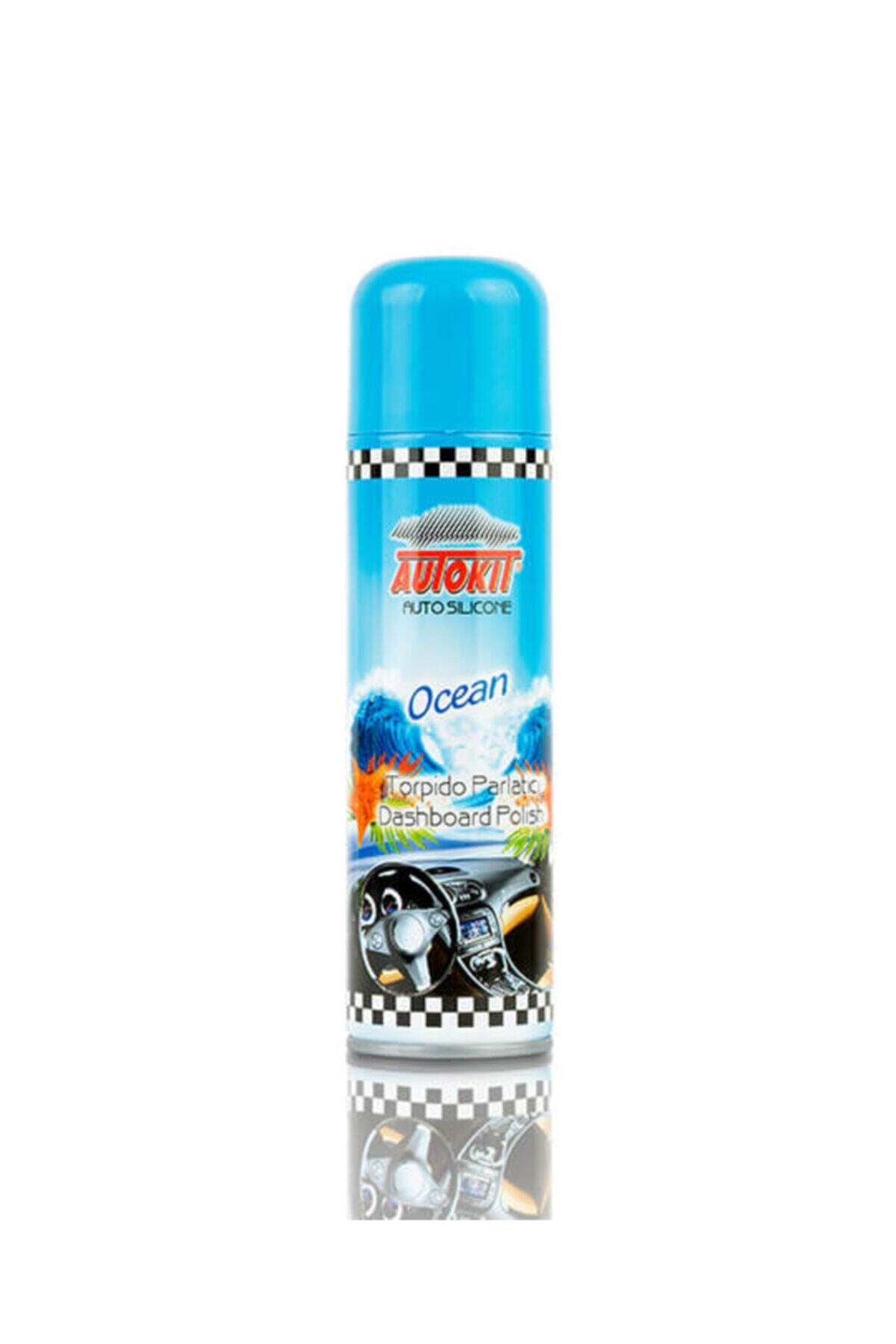 Autokit Torpido Parlatıcı Kokulu Oto Silikonu Okyanus 200 ml