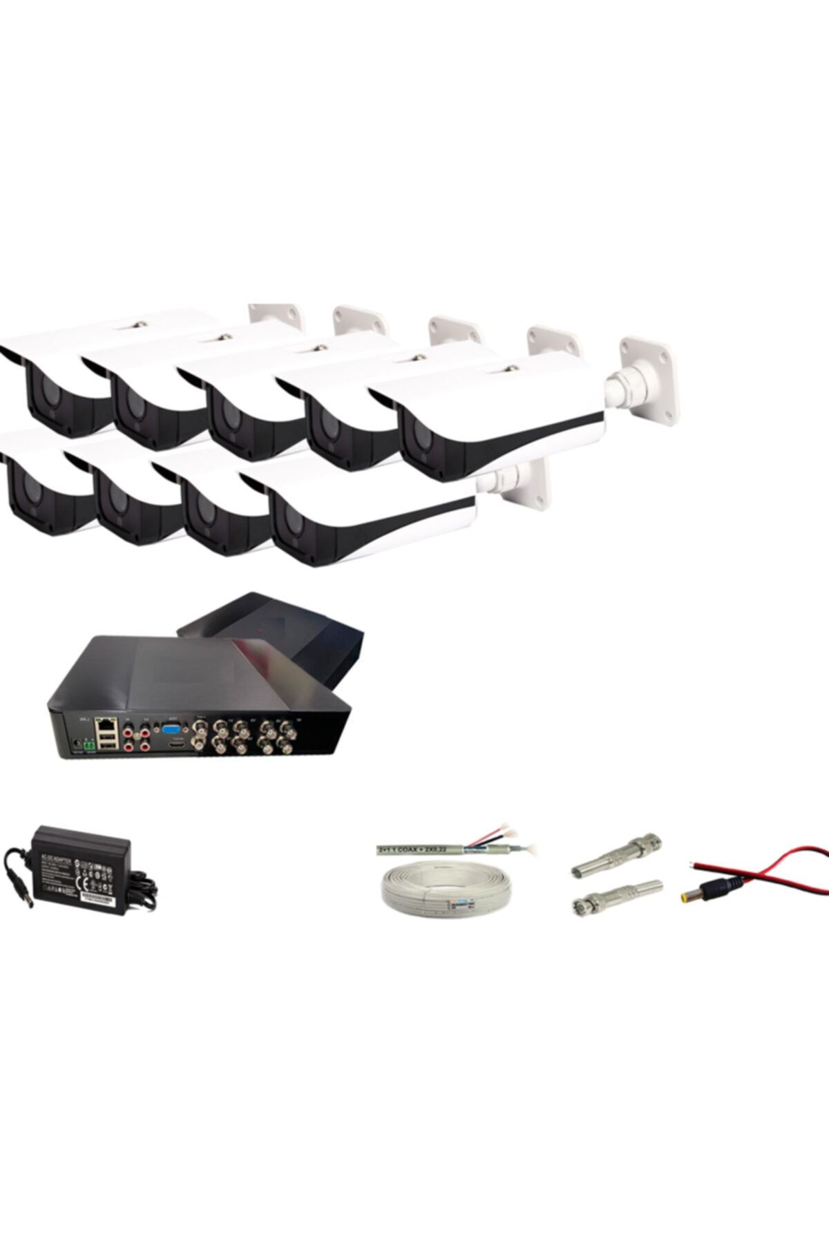 PROMISE 9 Kameralı Set 3mp 1080p Full Hd Metal Dahua Kasa Paket Sistem