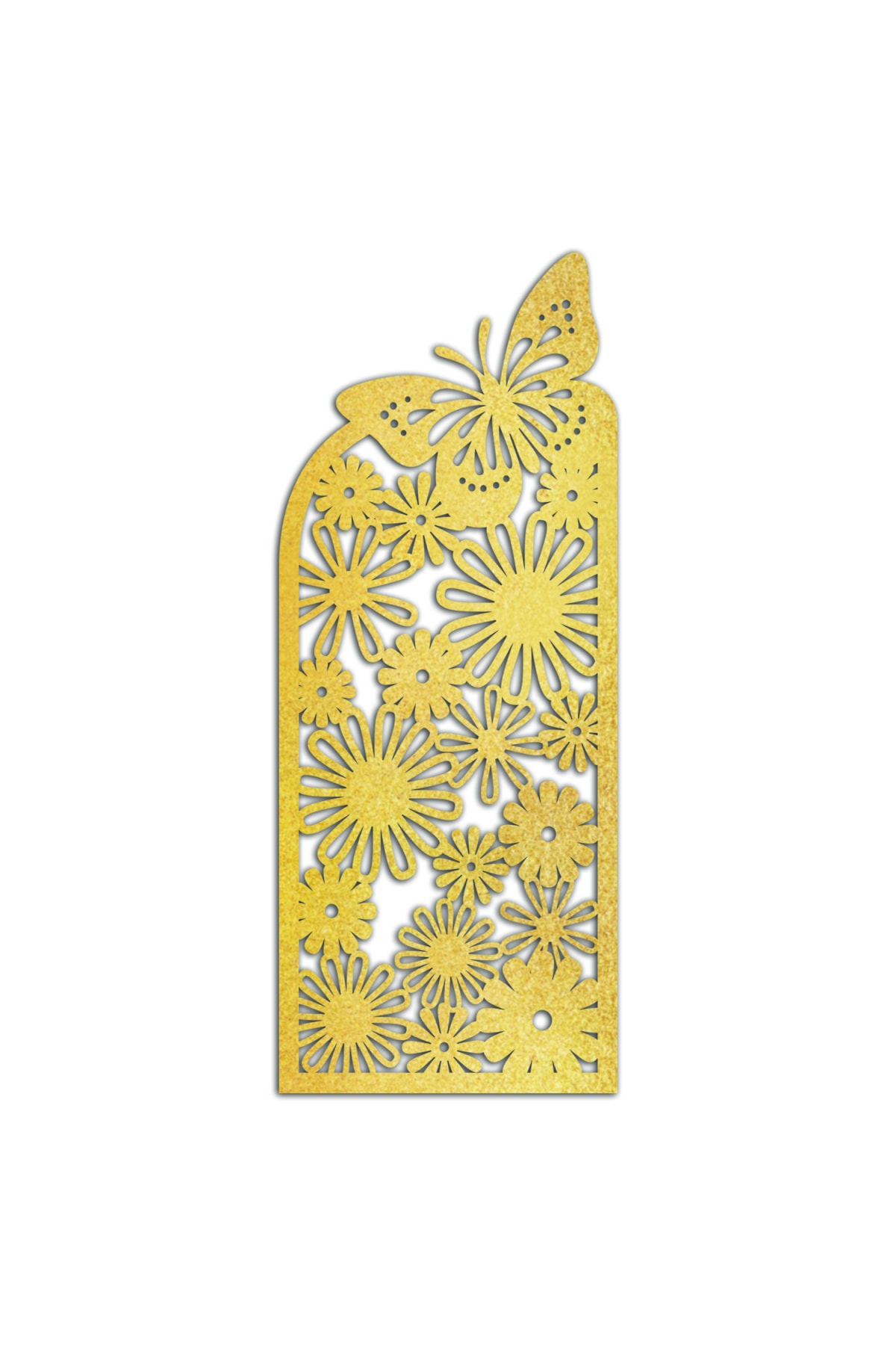 Liar Dekor Liar Ahşap Seperatör (Paravan) - KSP-222 - (10 mm) - (85 cm x 200 cm) - (Gold)