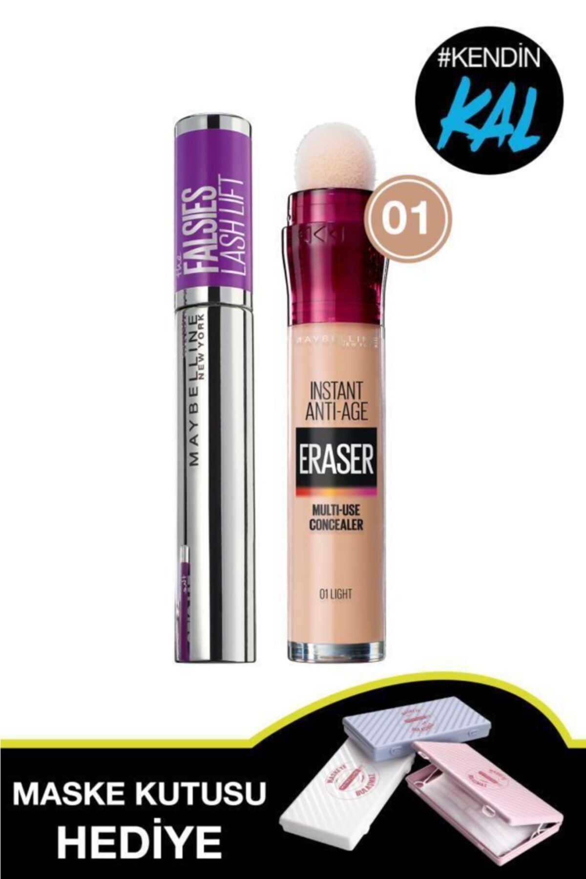 maybelline new york falsies lash lift kaldirma etkili maskara instant age eraser kapatici 01 light maske kutusu hediye fiyati yorumlari trendyol