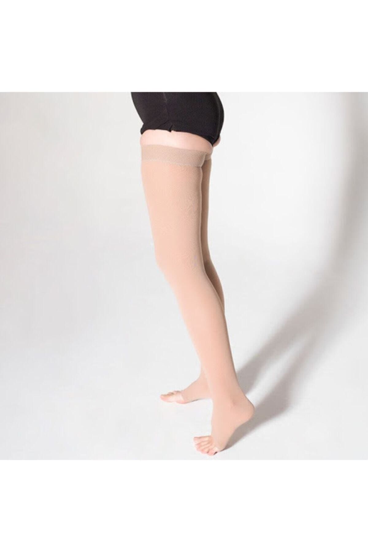 varimed unisex bej acik burun diz ustu varis corabi 2330 20 25mmhg fiyati yorumlari trendyol