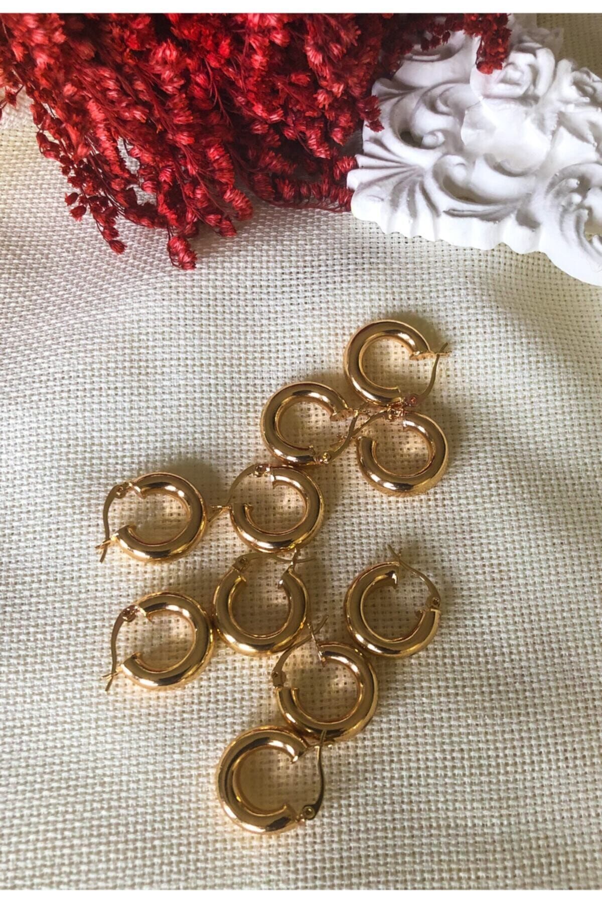 Moni Design 2 Cm Çelik Halka Küpe