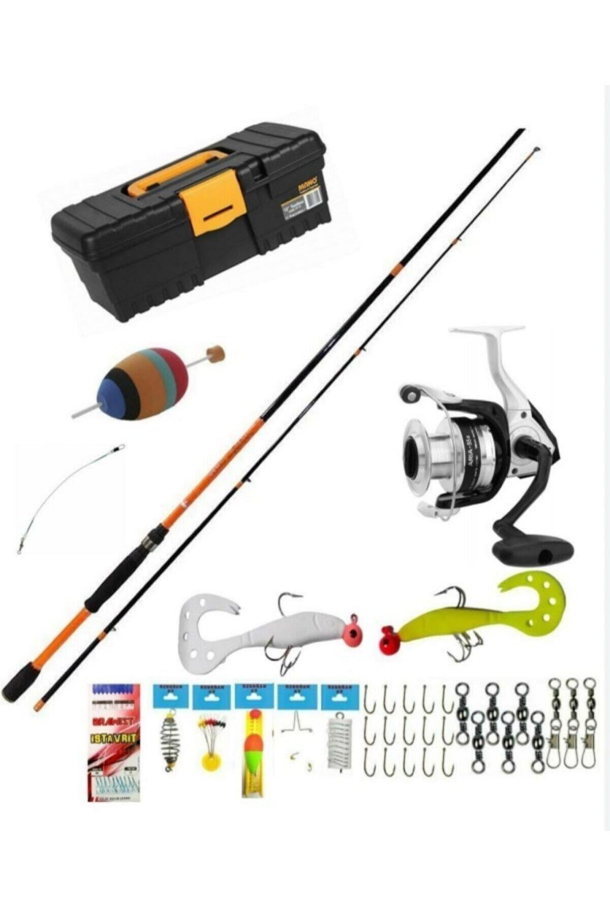 Okuma Aria40 Akira 210cm Kamış Spen Olta Seti Ful Takım