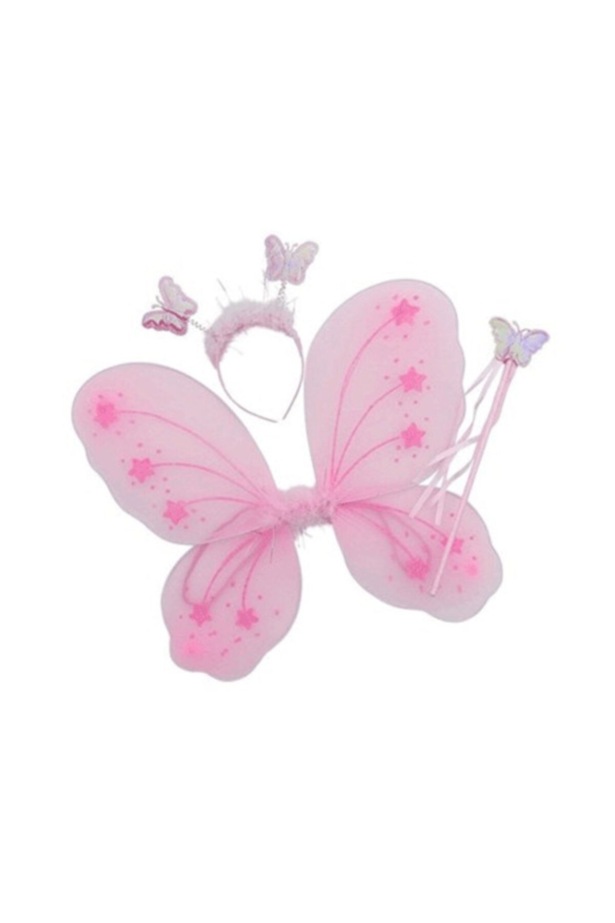 mymodahome Gösteri Kelebek Kanadı (3 Parça)-pembe