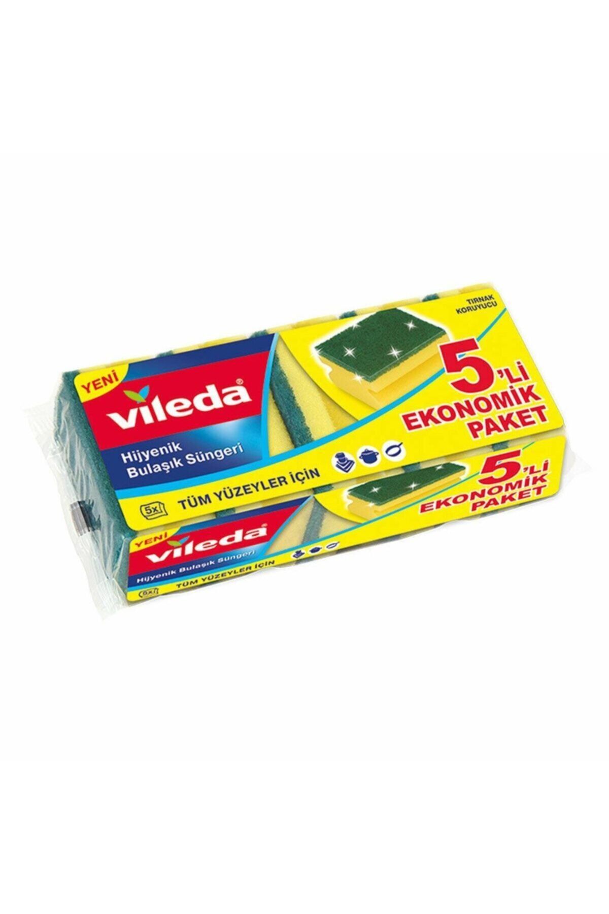Vileda Vıleda Sunger Yesıl 5 Lı Oluklu