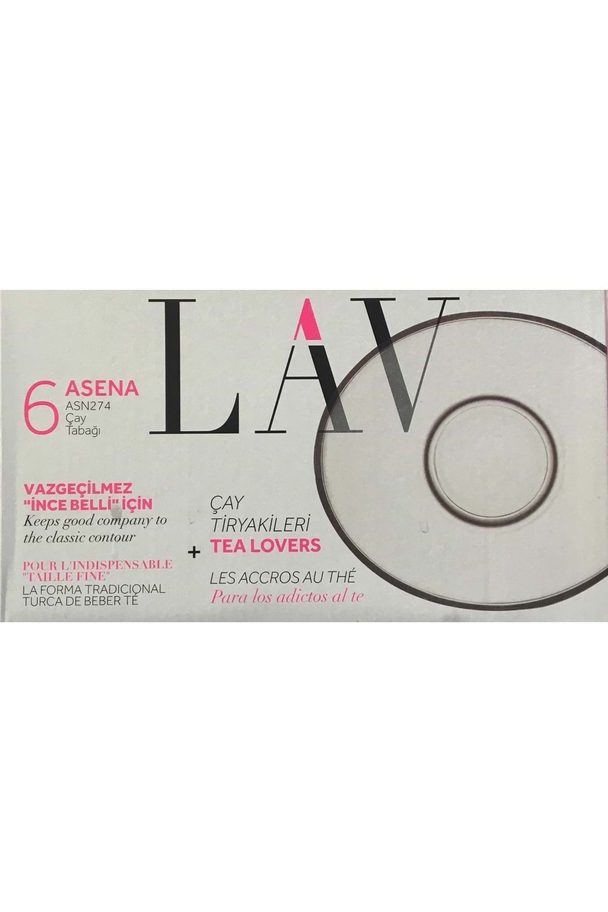 Doğuş Mutfak Lav Çay Tabak Asena 6 Lı Asn274