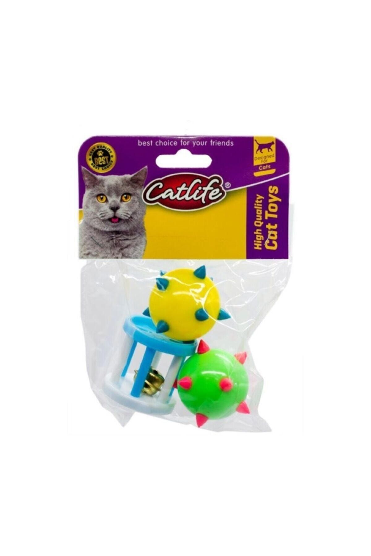 Catlife 202472- Zilli Kedi Oyuncağı 3'lü Paket