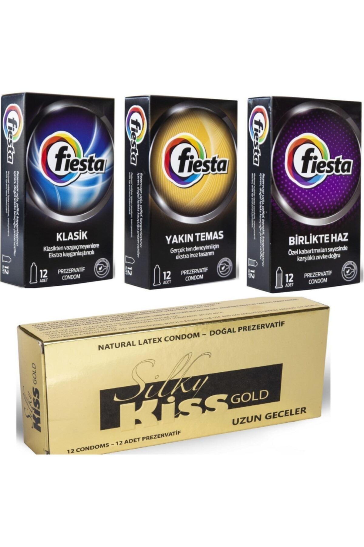 Fiesta Prezervatif Seti 12x4 Paket