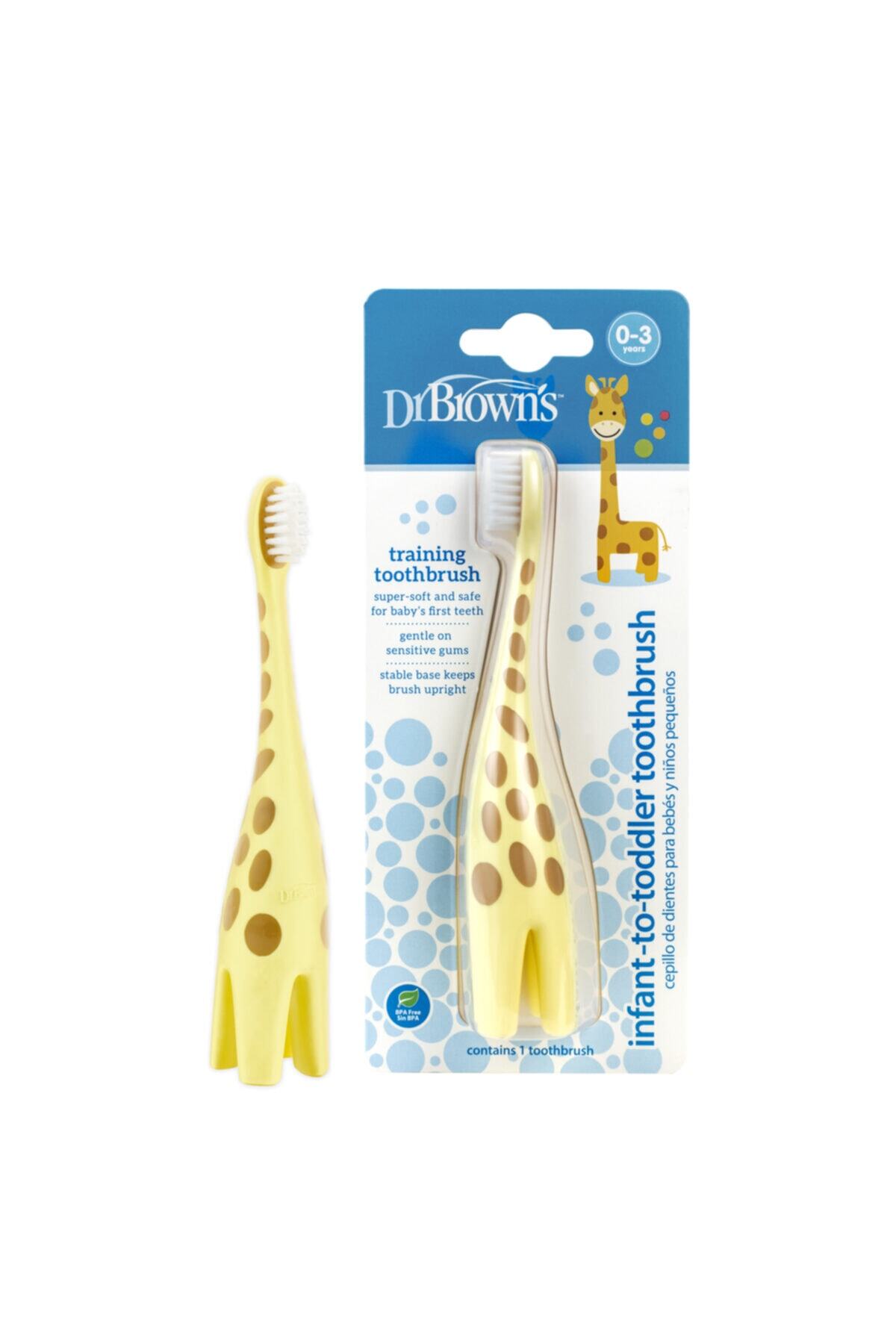 Dr B Dr. Brown's Infant-to-toddler Toothbrush Giraffe,0-3 Yaş Arası Çocuklar Íçín