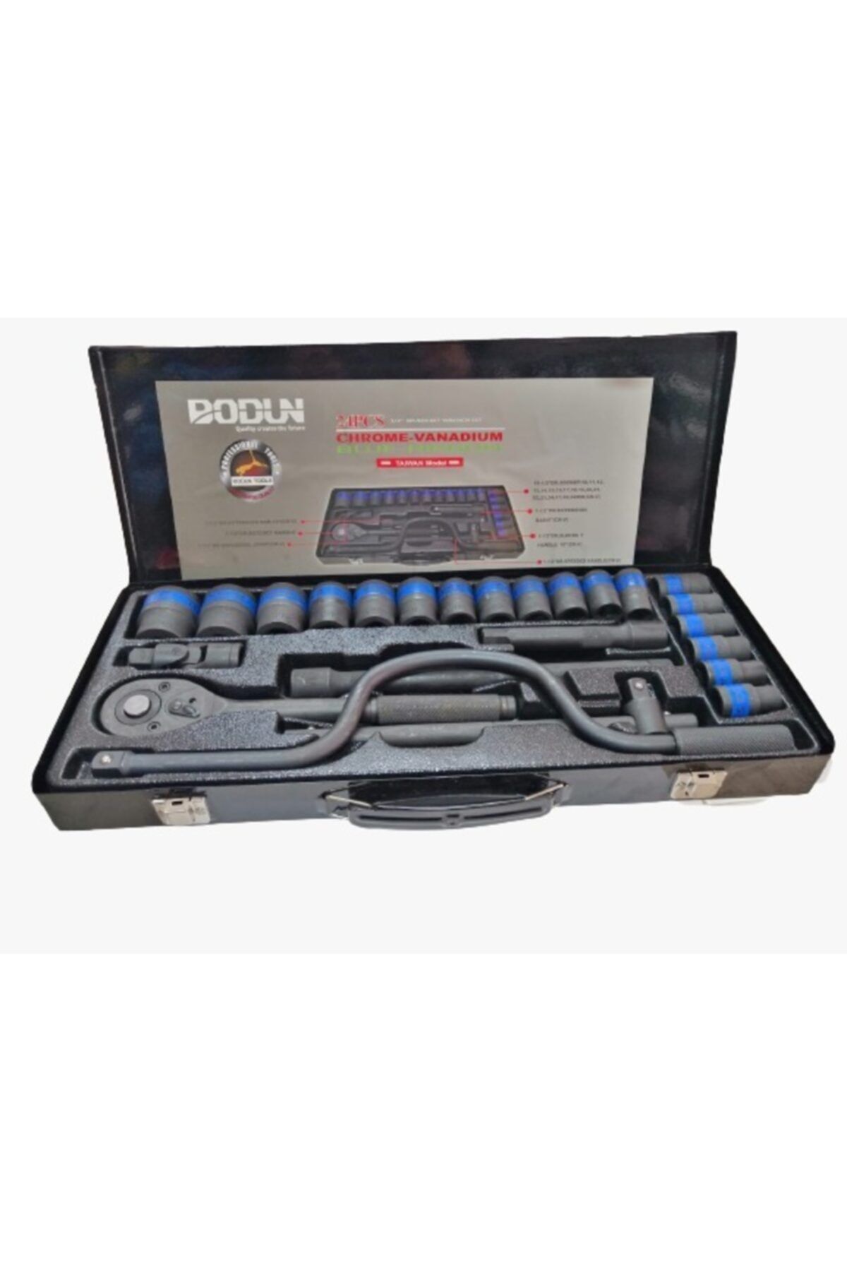 BODUN TOOLS 24 Parça 1/2 Lokma Takımı
