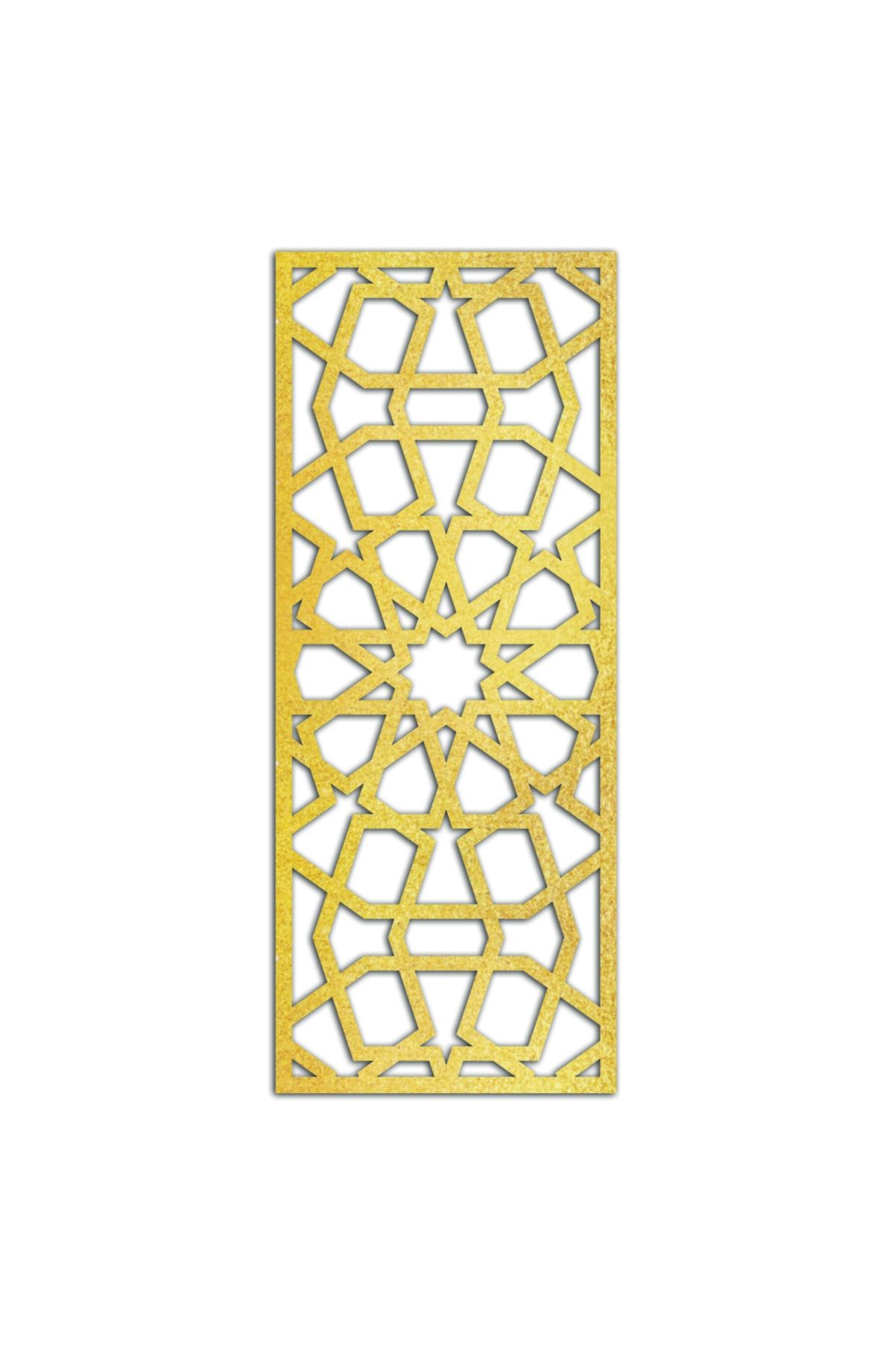 Liar Dekor Liar Ahşap Seperatör (Paravan) - KSP-203 - (18 mm) - (85 cm x 210 cm) - (Gold)