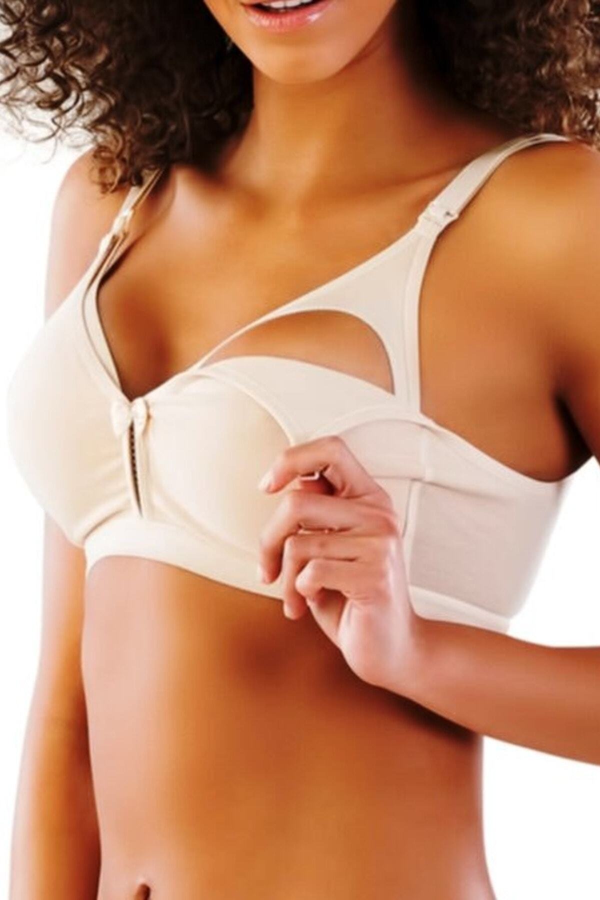 Shop mood Kadın Ten Rengi Hamile Lohusa Emzirme Sütyeni