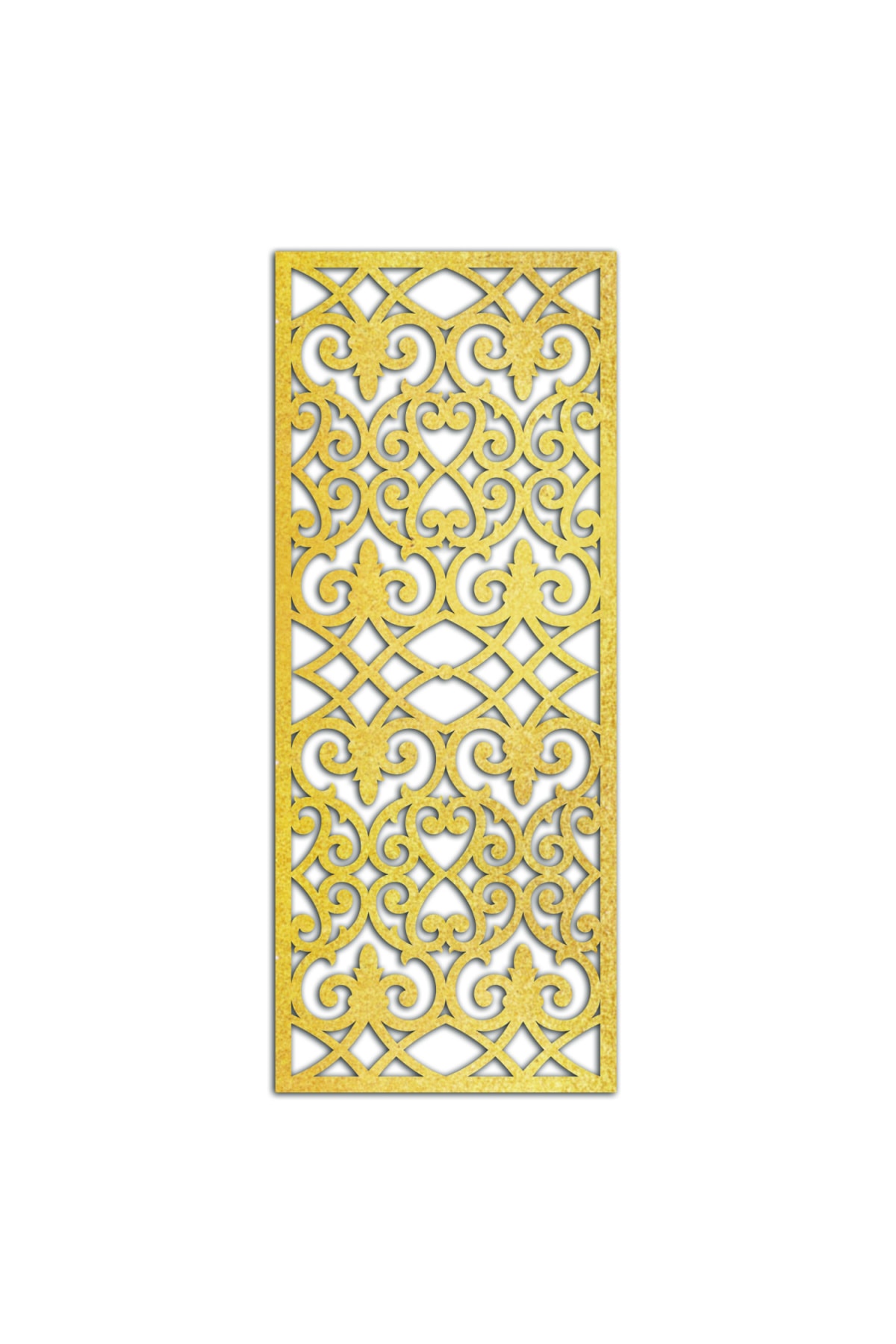 Liar Dekor Liar Ahşap Seperatör (Paravan) - KSP-206 - (18 mm) - (60 cm x 160 cm) - (Gold)
