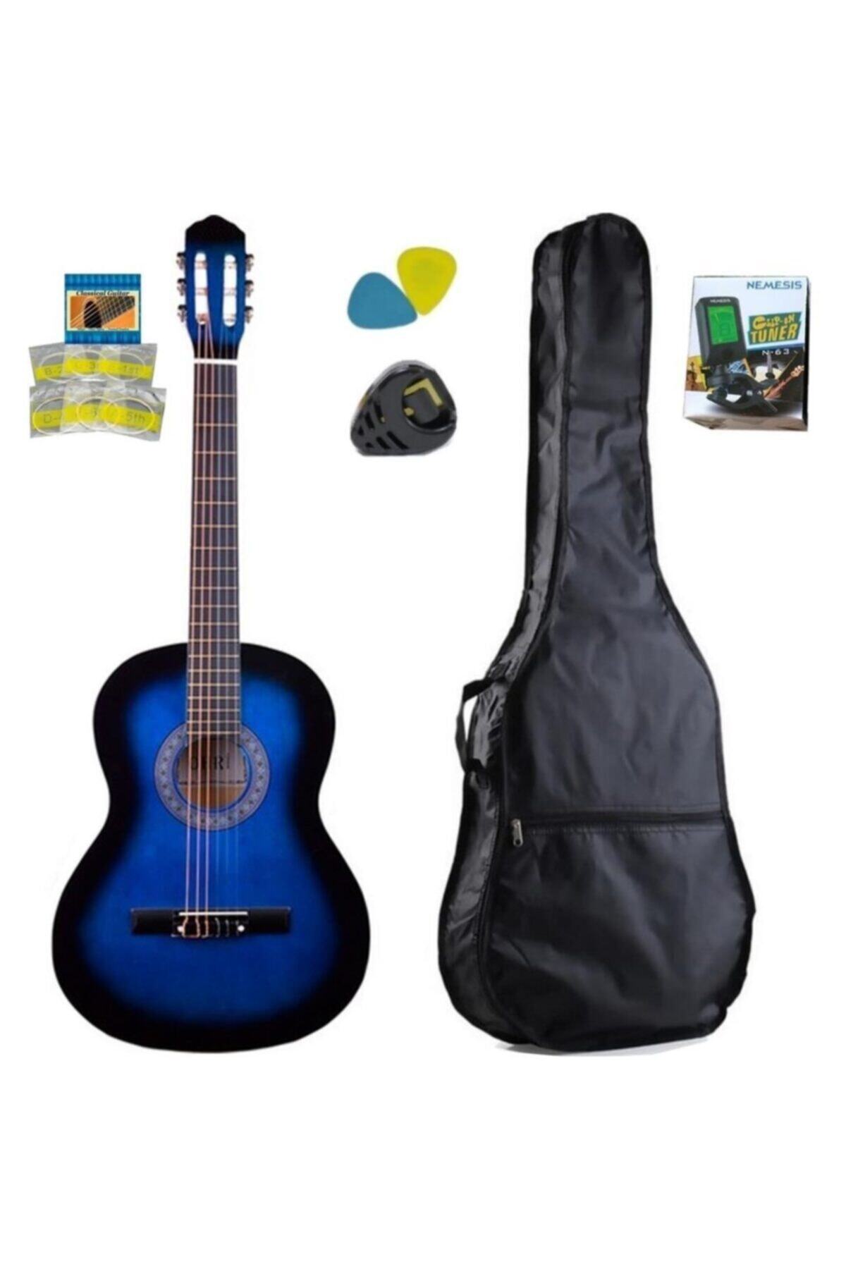 Müzikal Dükkan Klasik Gitar 4/4 - 39 Inc Tam Boy Yetişkin Gitarı Full Set
