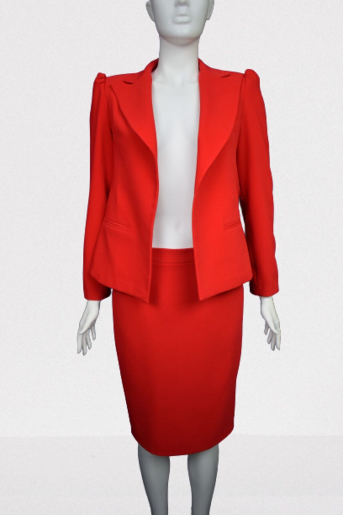 EXECTUS Kırmızı Blazer Takım Elbise