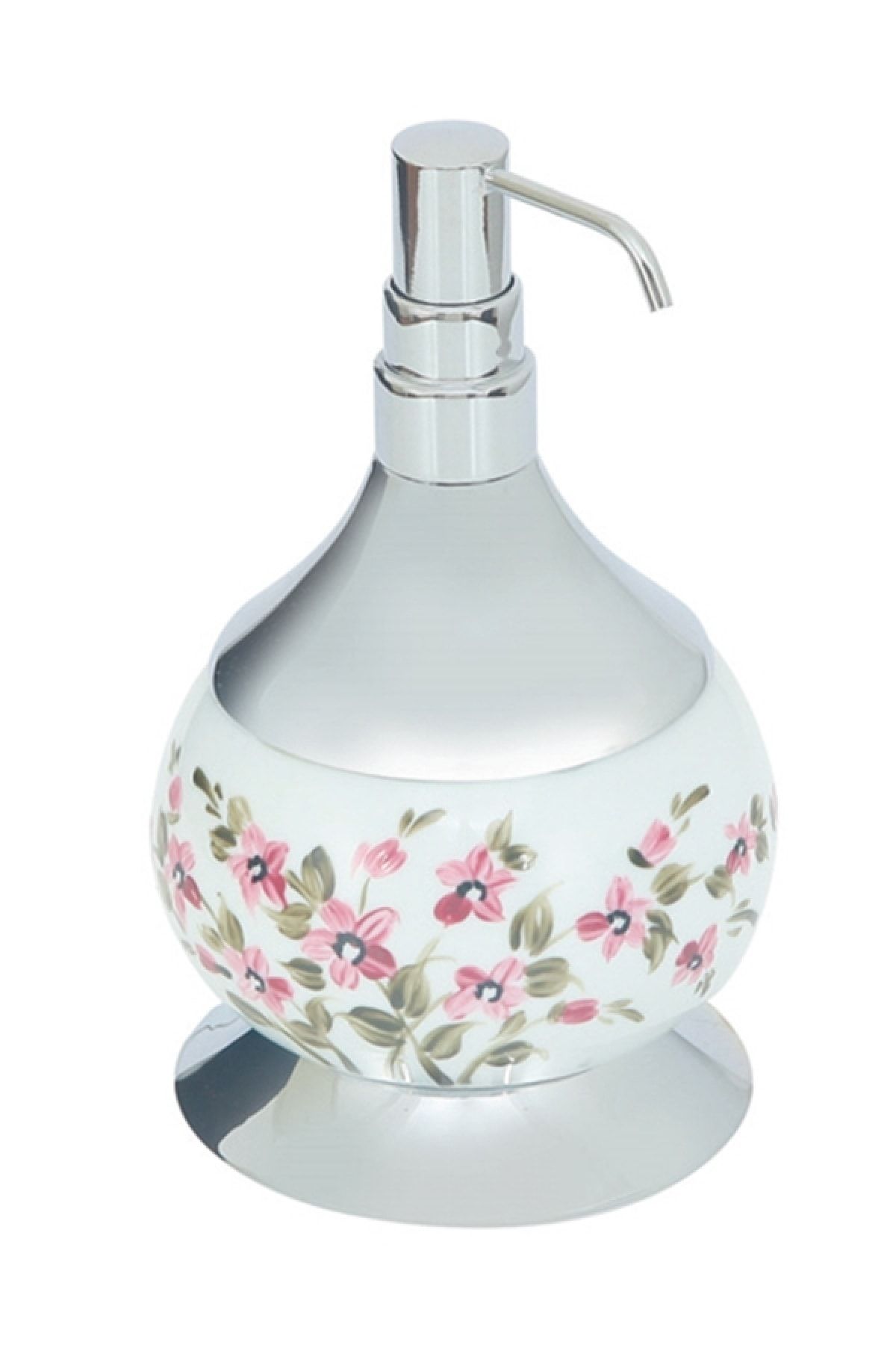 Comfort Fantasıa Chrome Desenli Set Üstü Pirinç-porselen Sıvı Sabunluk 8430