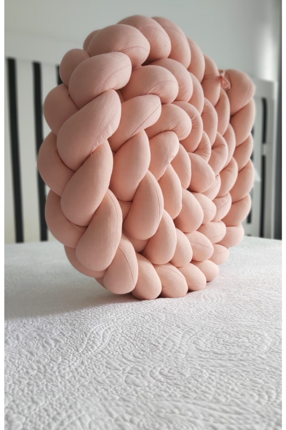 Mini minies Somon 3 İp Örgü Yatak Yan Koruma  440 cm