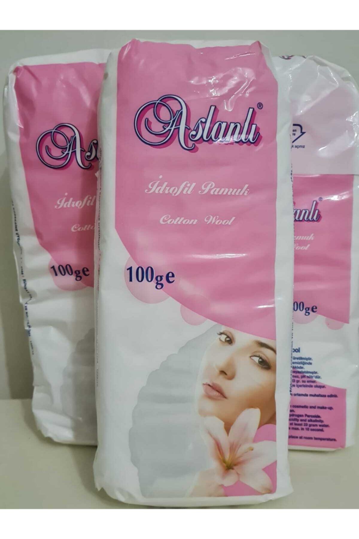 Aslanlı 5 Adet Idrofil Pamuk 100 gr