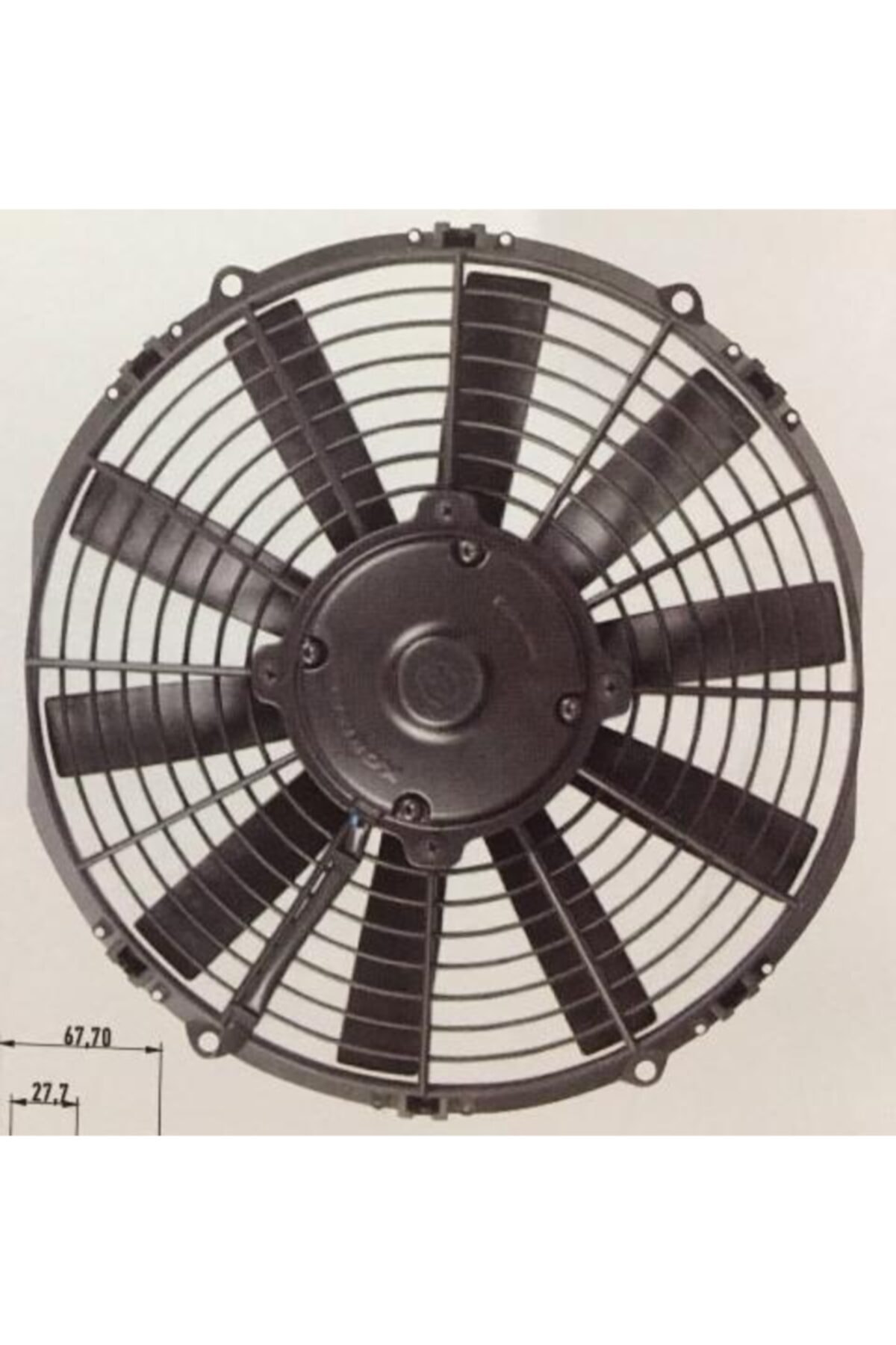 ticariyedek Otobüs Klima Fan Motoru Axiel 11'' 24 Volt