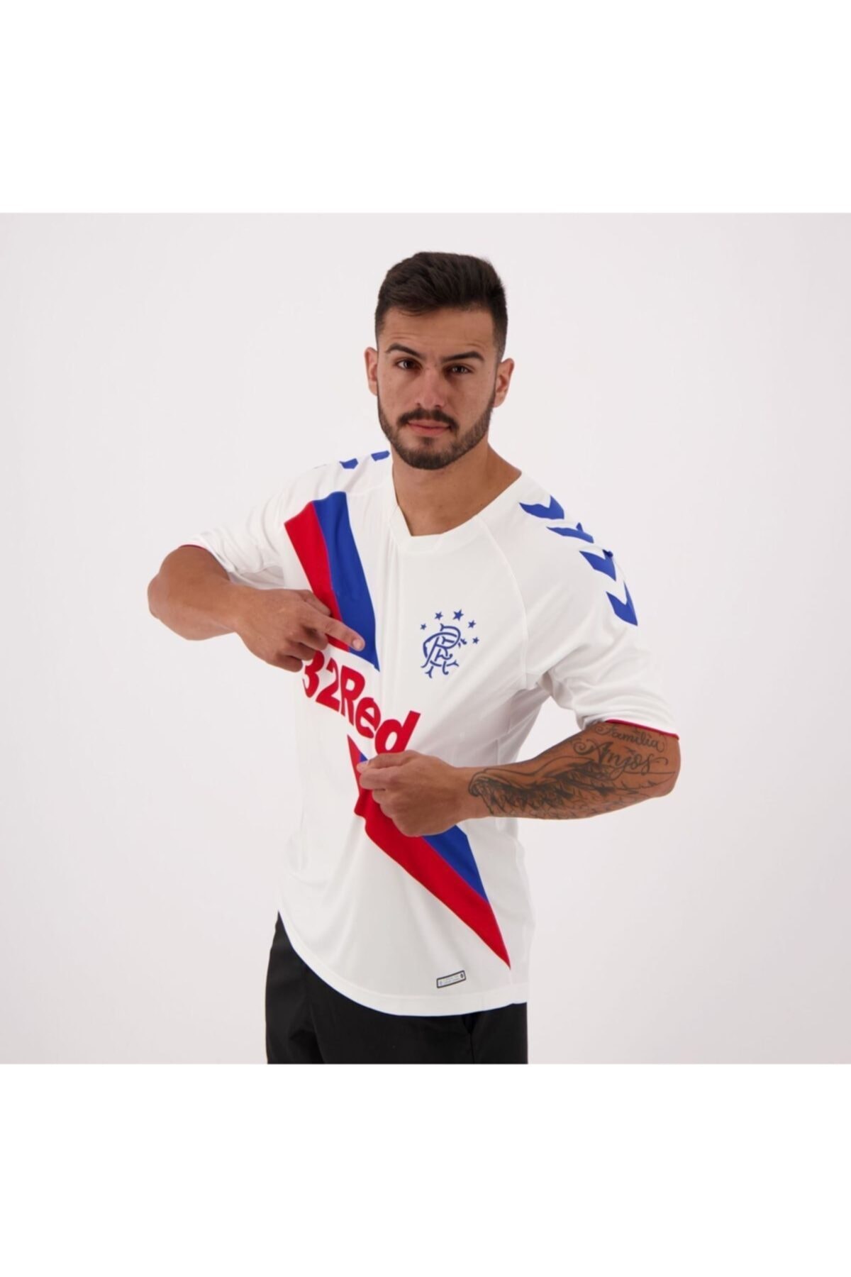 ACTW Unisex Beyaz Glasgow Rangers Futbol Takım Forması