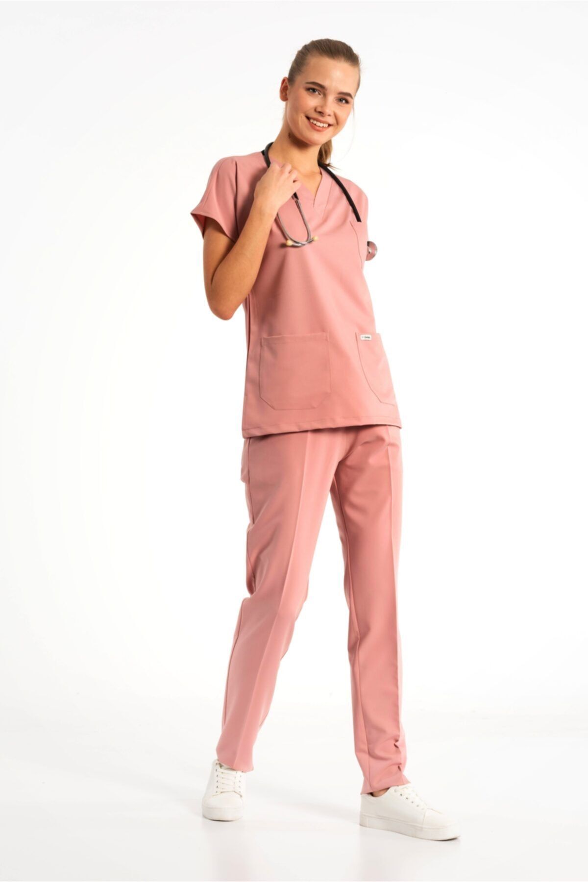 Owlet Medikal Powder Color Scrubs Surgical Uniform Set Trendyol