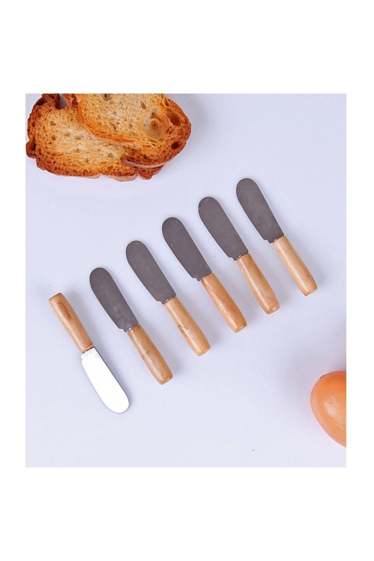 Rebber Mini Spatula Ahşap Saplı Tereyağı Bıçağı