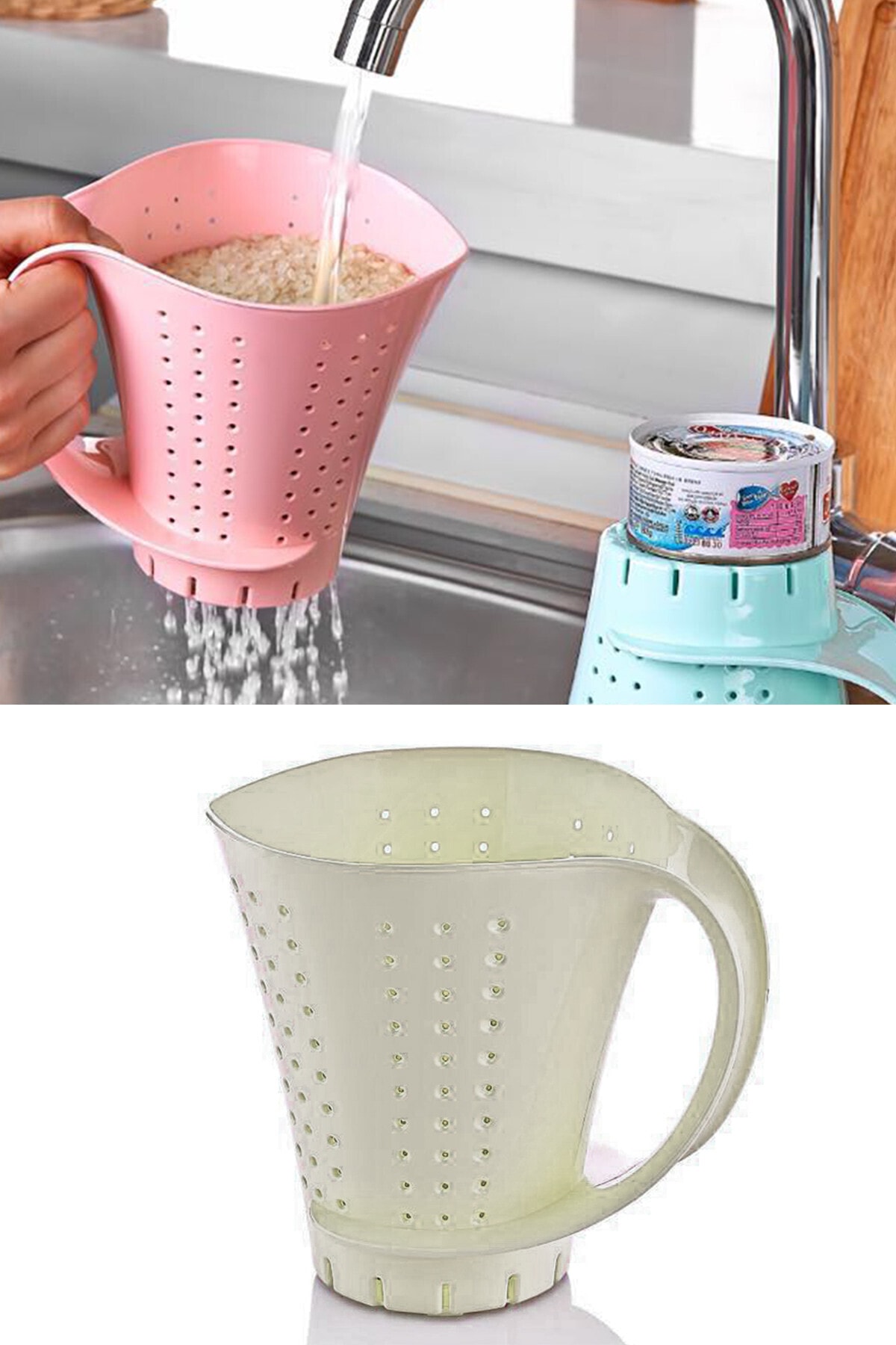 Nova Casa Kulplu Pirinç Süzgeci 153.GLD.453-C