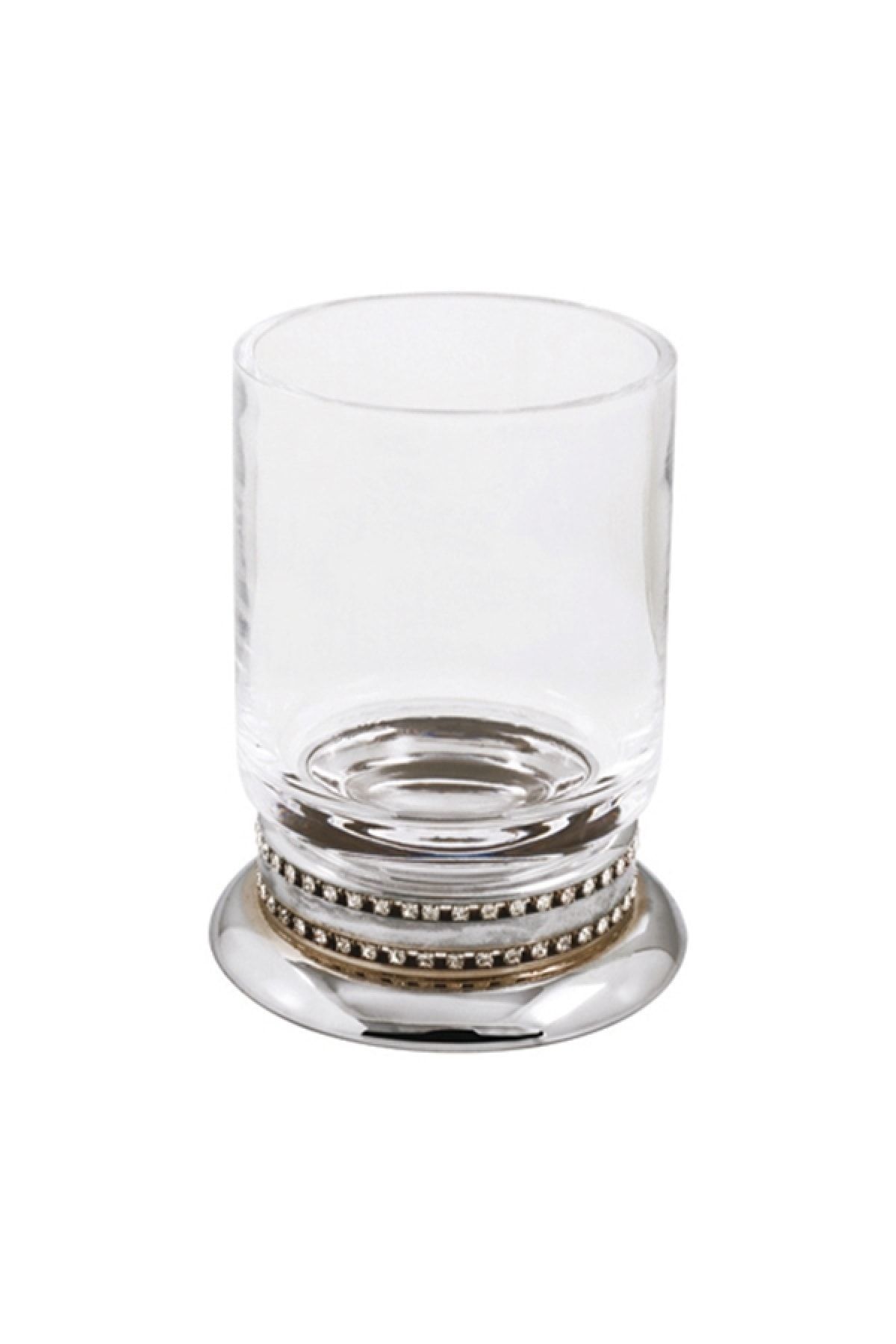 Comfort Eldorado Chrome Set Üstü Pirinç-taşlı Desen Diş Fırçalık 7850