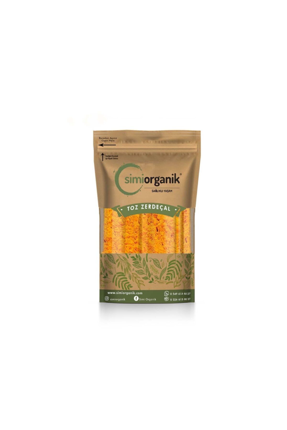 Simiorganik 1. Sınıf Toz Zerdeçal 100 Gr.