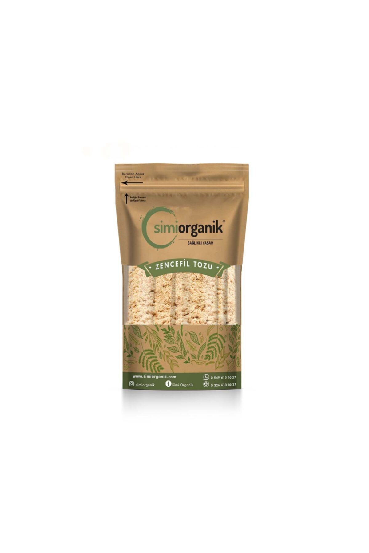 Simiorganik 1. Sınıf Zencefil Tozu 250 Gr.