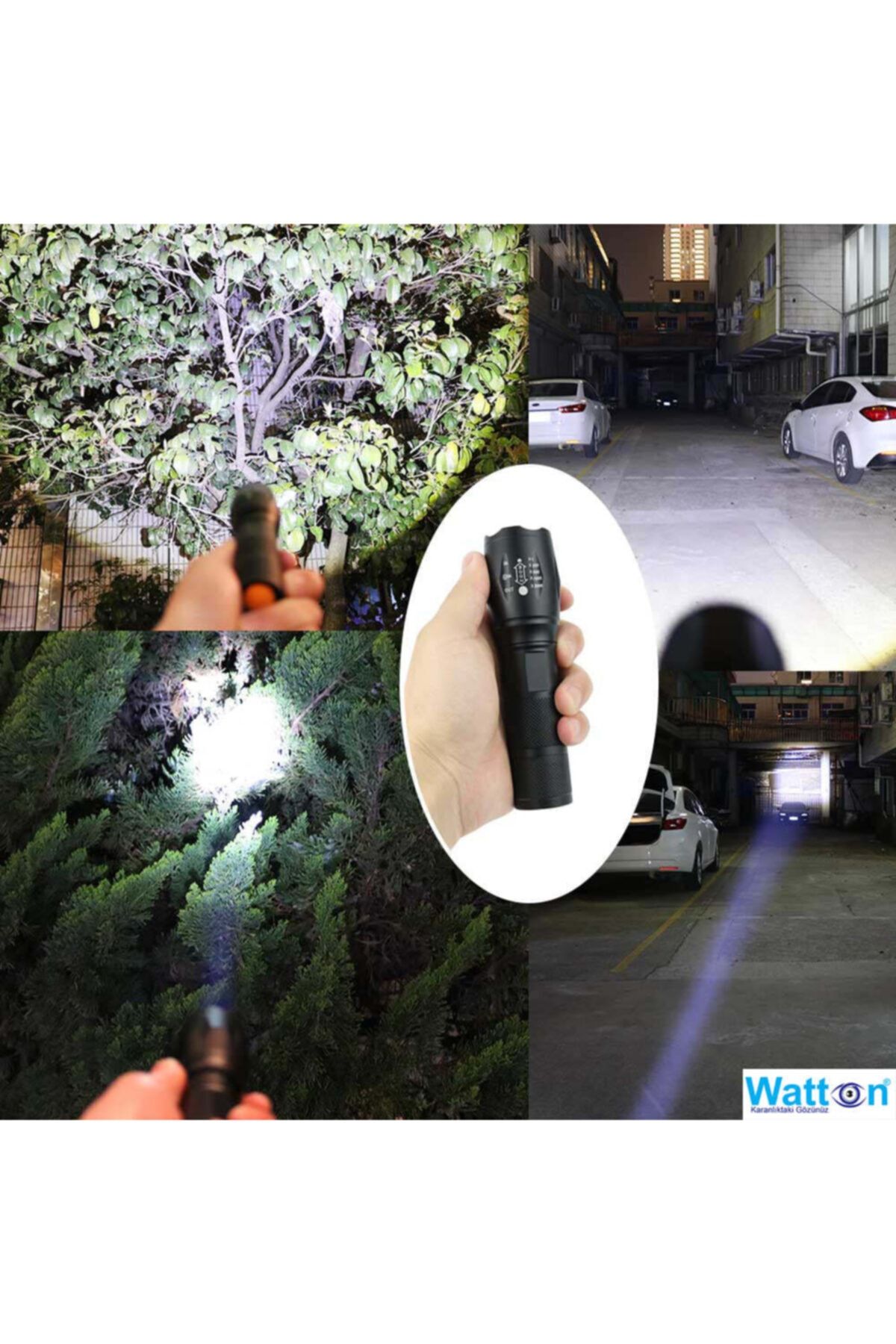 Watton Wt-023 En Güçlü Şarjlı El Feneri