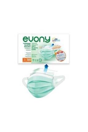 50'li Evony Yumuşak Elastik Kulaklı Cerrahi Maske Image 0