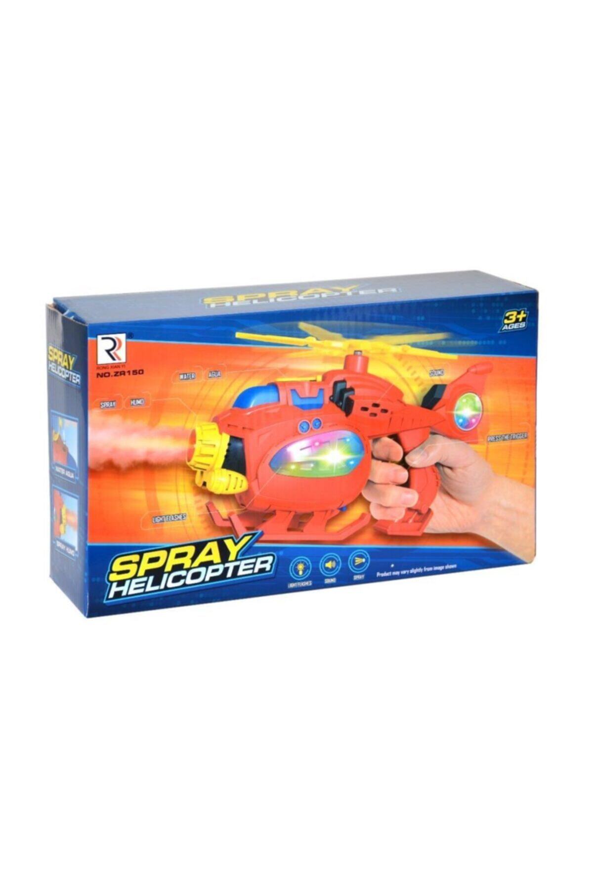 Oyuncakmatik Spray Sesli Ve Işıklı Duman Çıkartan Helikopter