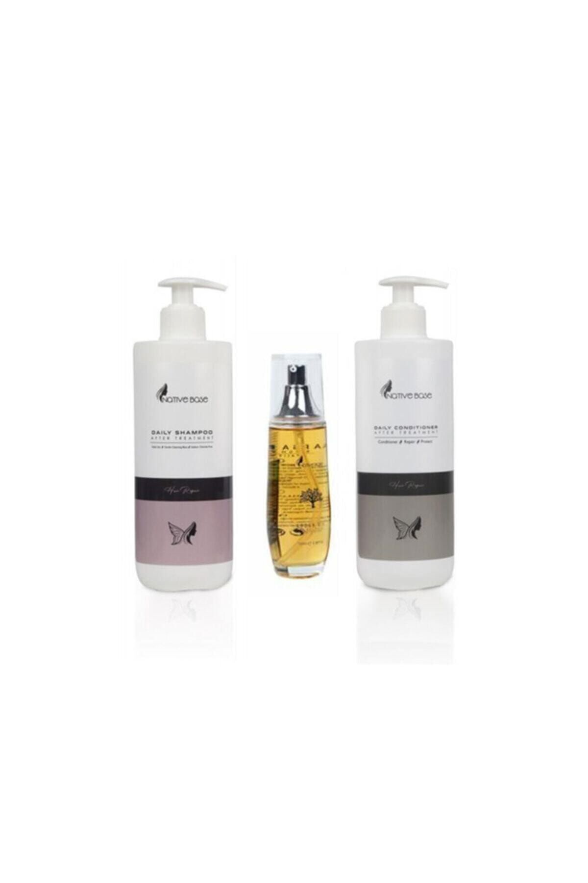 Native Base After-treatment Günlük Şampuan + Krem + Argan Yağı