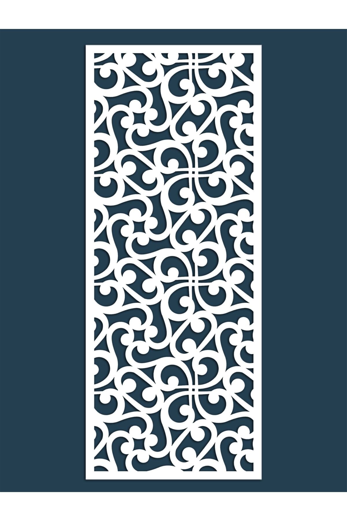 Liar Dekor Liar Ahşap Seperatör (Paravan) - KSP-21 - (10 mm) - (100 cm x 210 cm) - (Beyaz)
