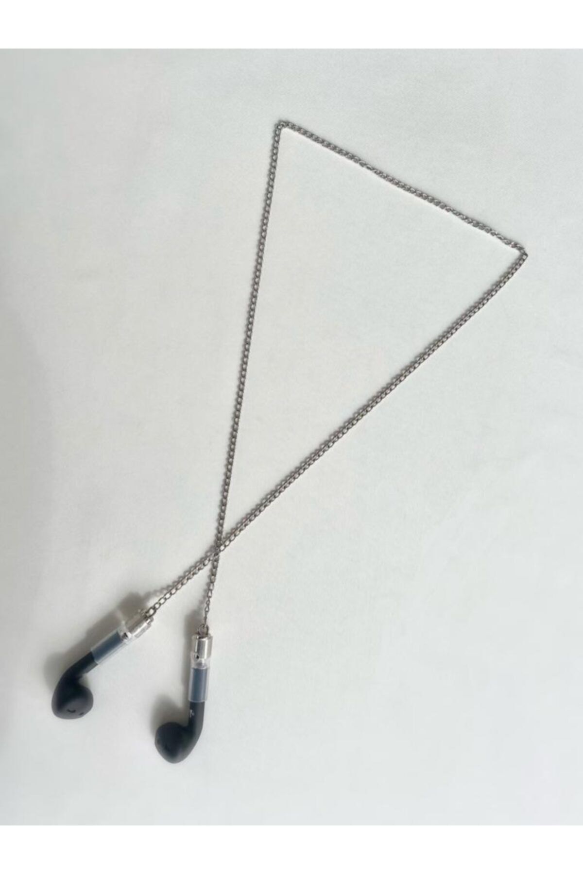 BK Design Kablosuz Kulaklık Airpods Boyun Askısı Zinciri Gümüş Kaplama