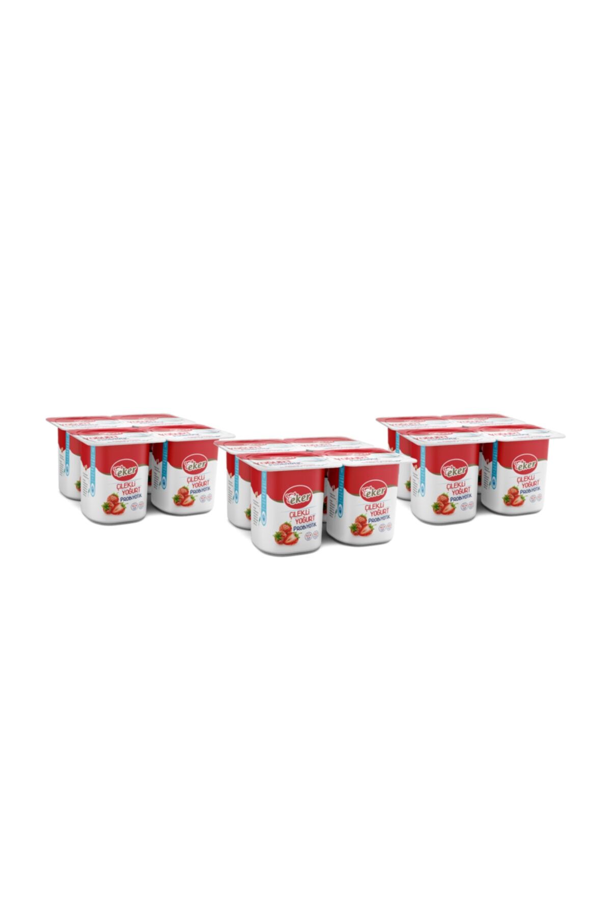 EKER Çilekli Probiyotik Yoğurt X3 4x100