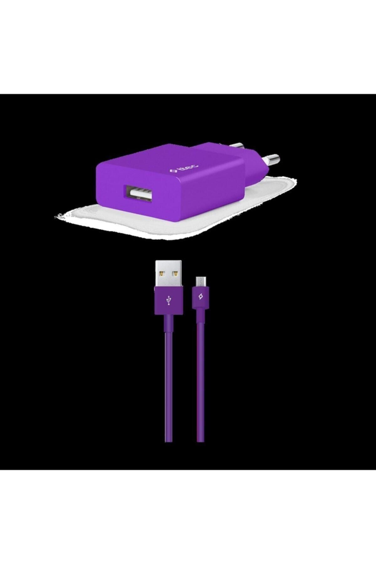 Ttec Smartcharger Seyahat Şarj Aleti 2.1a + Micro Usb Kablo Mor