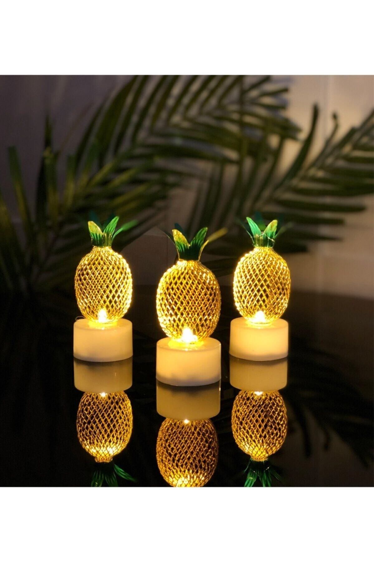 Gift Moda Mini Ananas Gece Lambası 3'lü