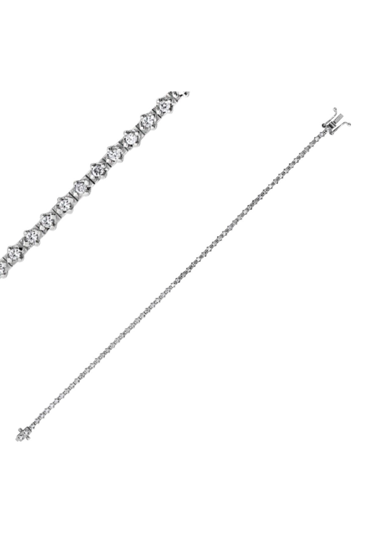 Barok Diamond Pırlanta Su Yolu Bileklik 0.73 Ct. E Vs 18k
