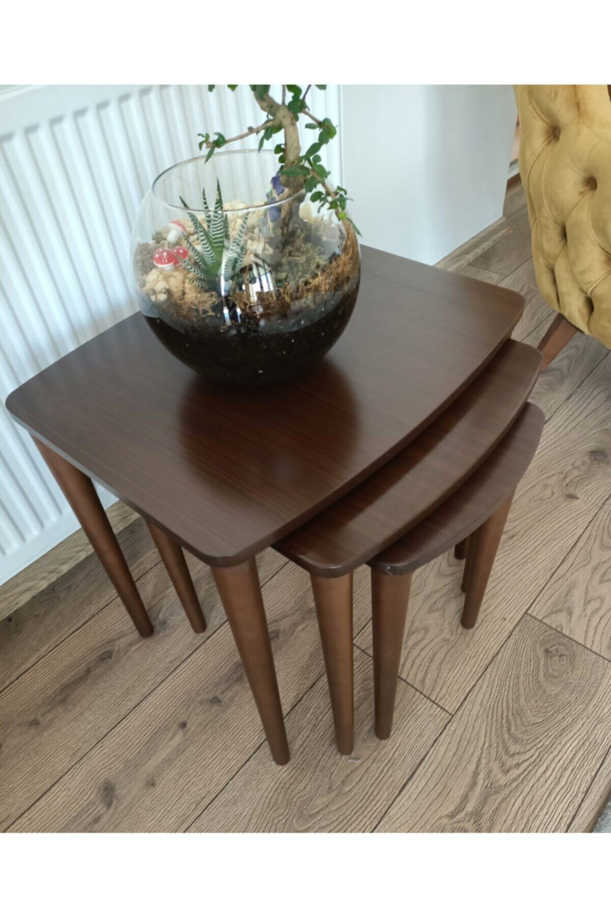 Canisa Concept Canisa Lizbon Serisi Mdf Zigon Sehpa Takımı 3 Lü