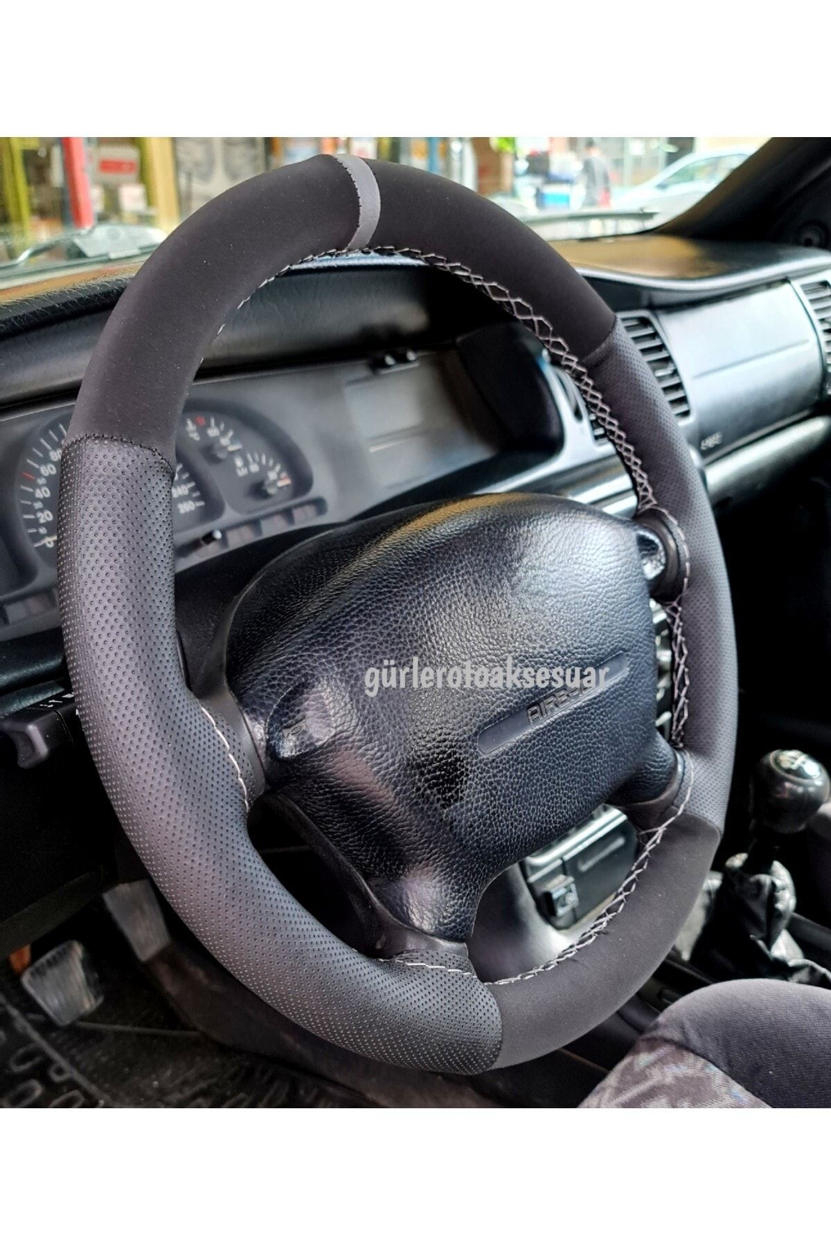 Asegaraj DS Automobiles DS3 Compatible Steering Wheel Cover Dotted