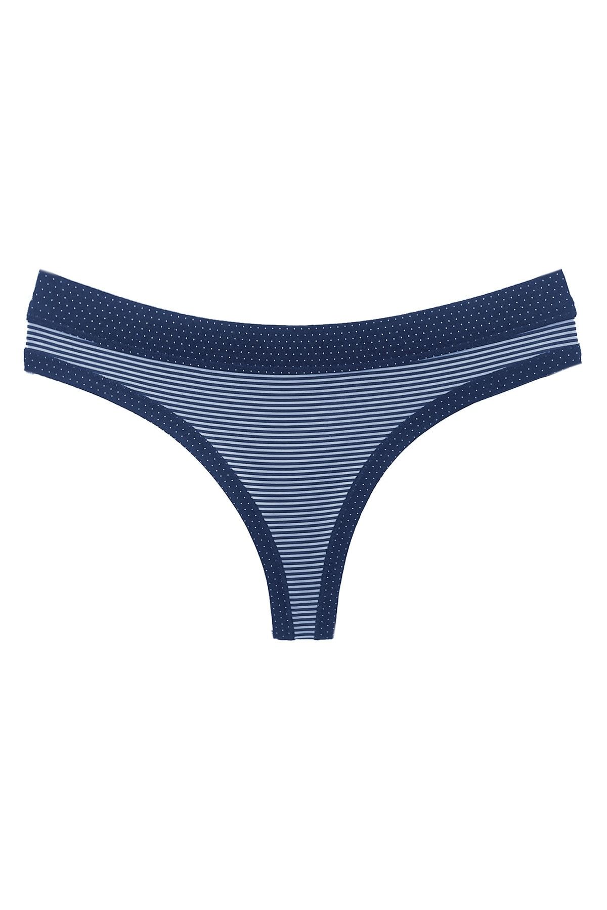 HNX 10 Pack Cotton Women's Thong Panties - Trendyol