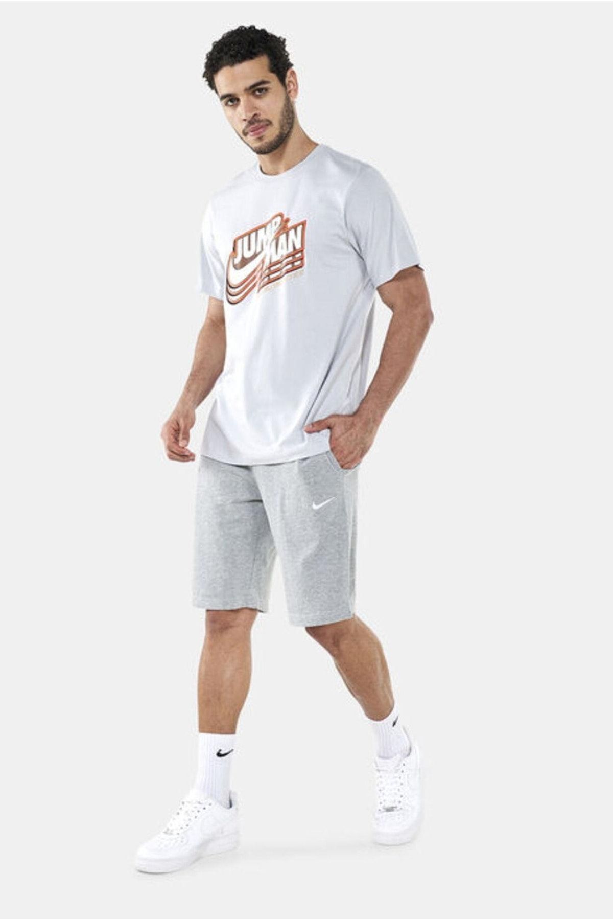Nike Sportwear Crusader Nfs Gray Cotton Thin Men s Sports Shorts