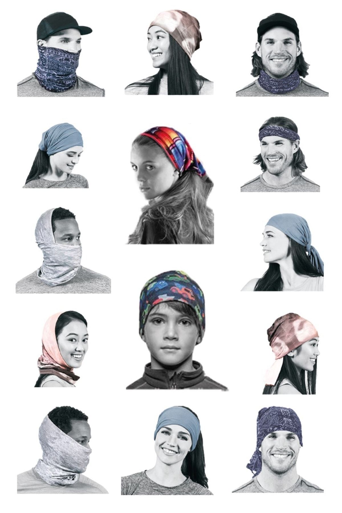 Multifunctional Muslim Headwear: Fashionable Face Mask, Neck