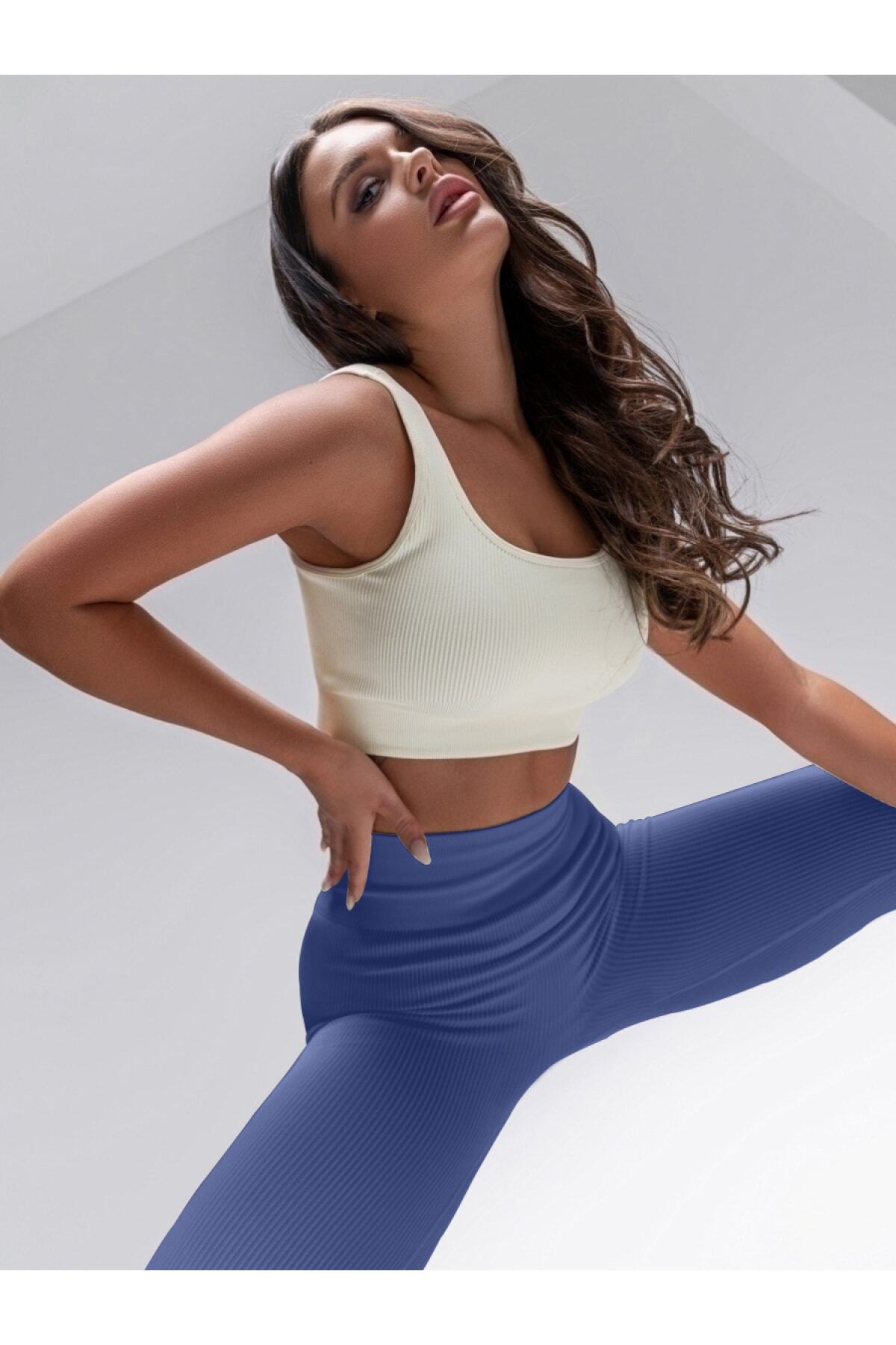 جوراب شلواری پشیا جوراب شلواری فاق بلند پارچه بافتنی بادوام بدون درز رنگ آبی سرمه ای