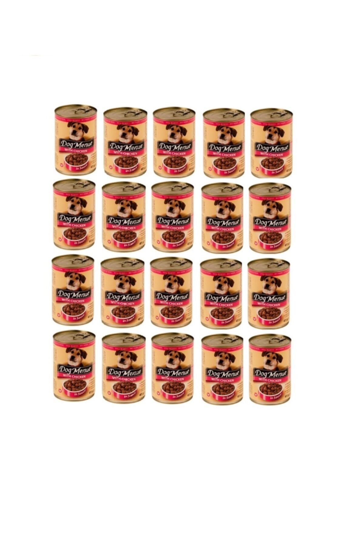 Dog Menue With Chicken Tavuk Etli 20x415 Gr Köpek Konserve