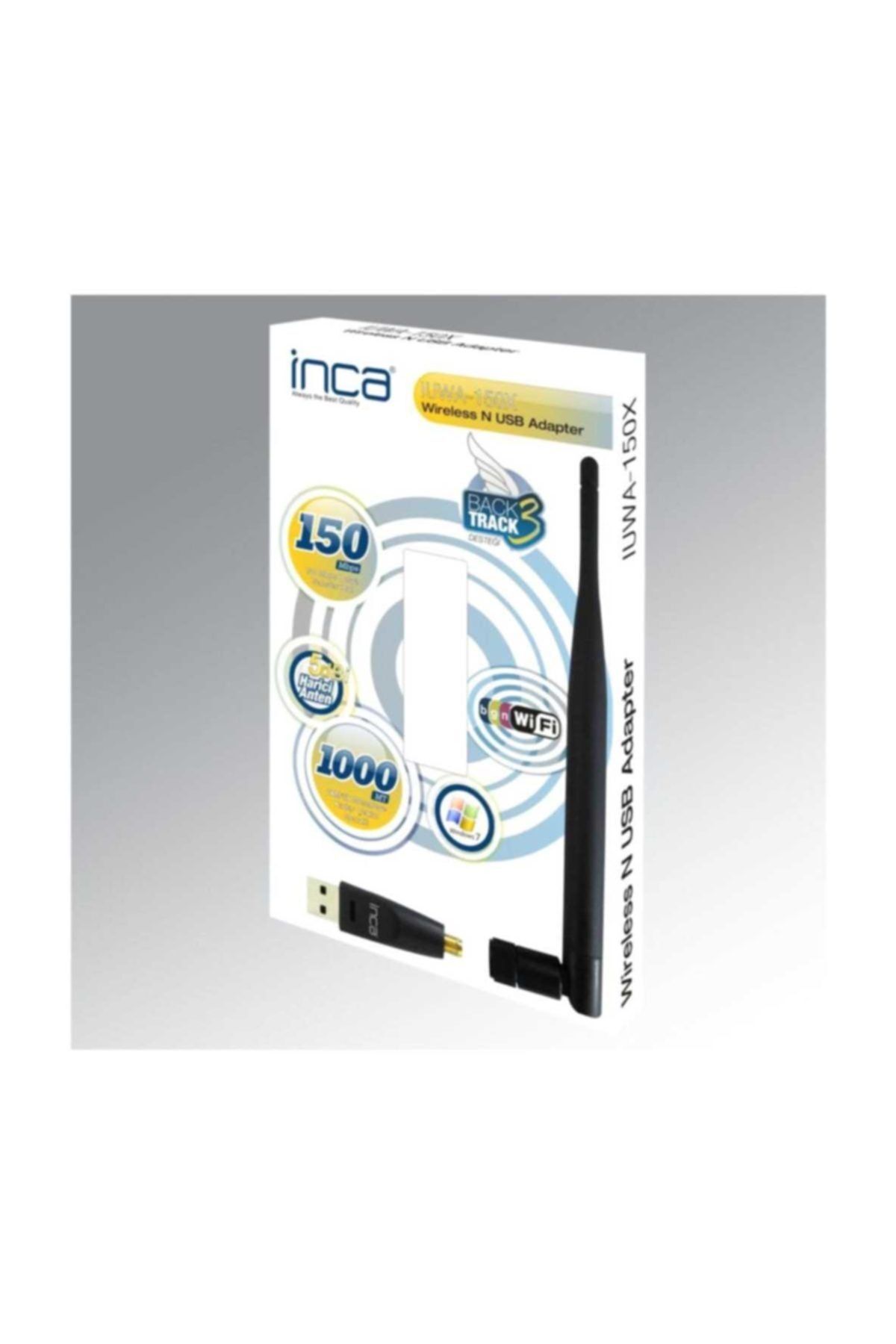 Inca Iuwa-150x 150 Mbps 11n Harici 5dbi Anten Wireless Adaptör