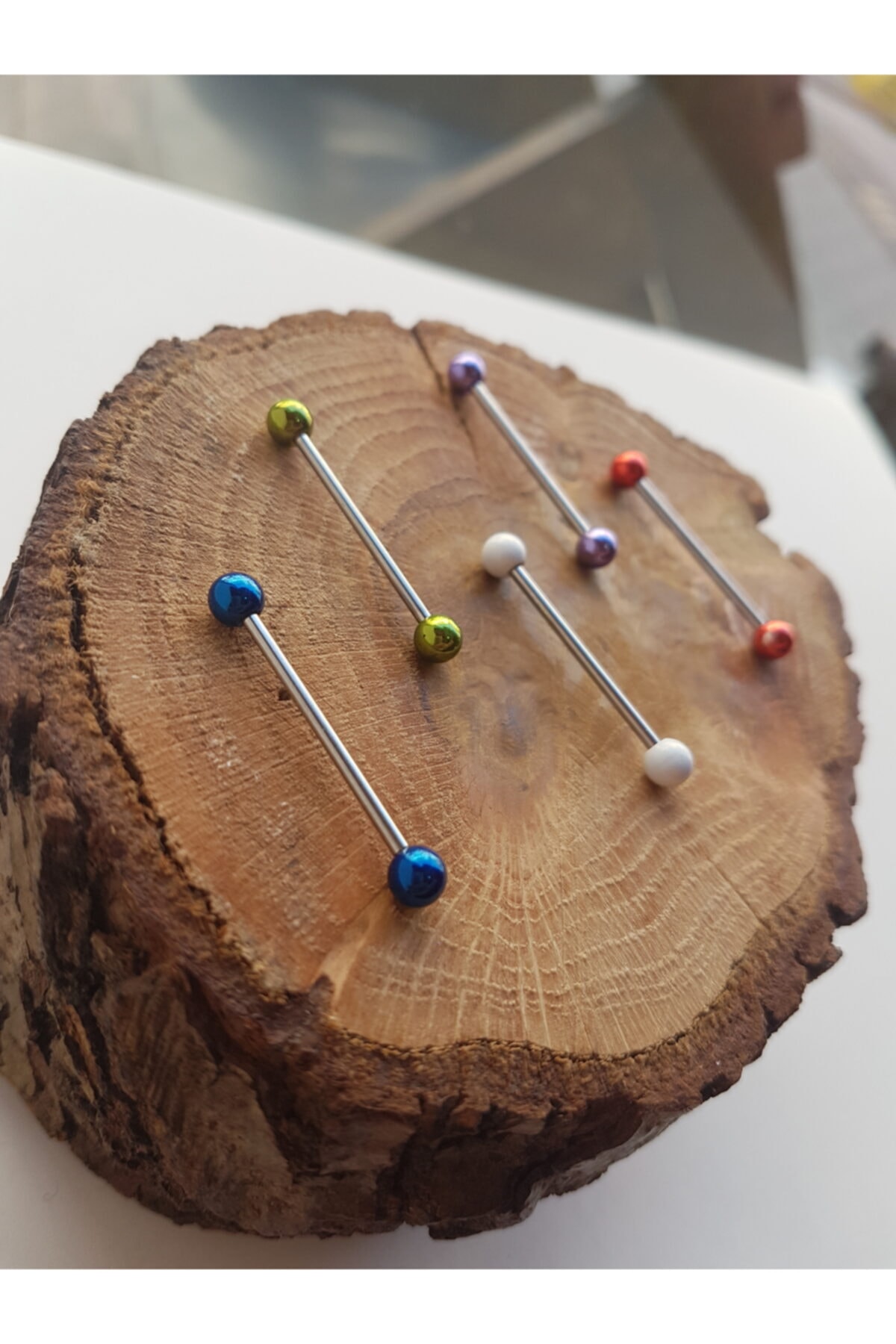 Karınca Piercing Yeşil Toplu Dil Piercingi