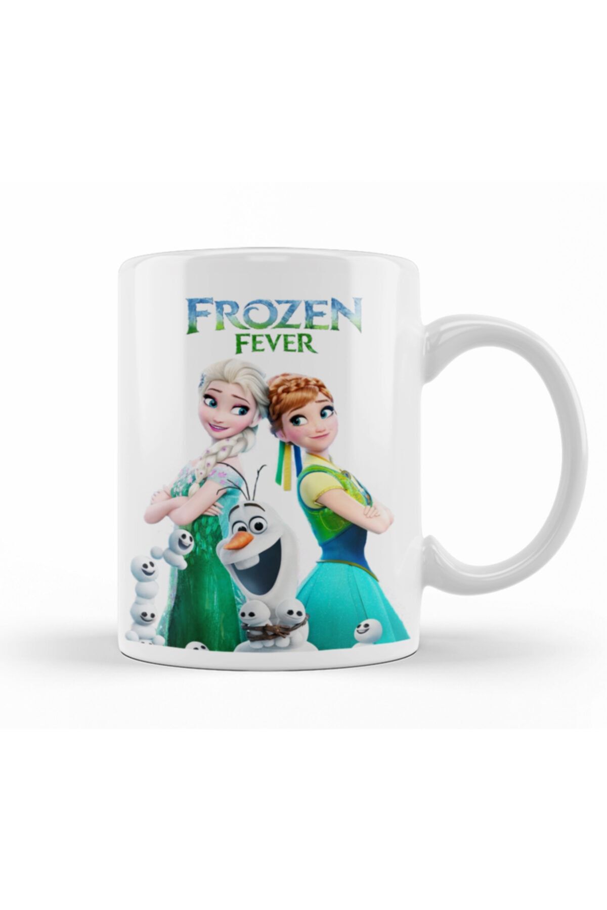 Baskı Dükkanı Elsa Anna Frozen Fever Kupa Bardak Porselen
